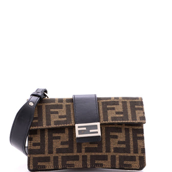 Fendi Baguette Convertible Pouch Zucca Canvas