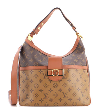 Louis Vuitton Dauphine Hobo Reverse Monogram Canvas MM