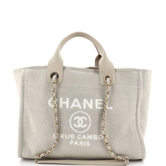 Chanel Deauville NM Tote Mixed Fibers Small