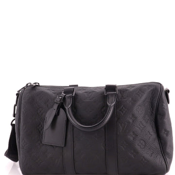 Louis Vuitton Keepall Bandouliere Bag Monogram Taurillon Leather 35