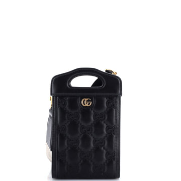 Gucci Top Handle Crossbody Bag GG Matelasse Leather Mini