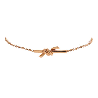 Tiffany & Co. Knot Chain Bracelet 18K Rose Gold
