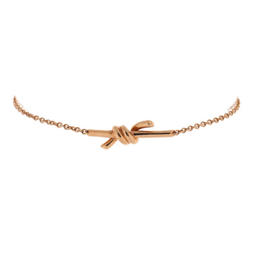 Tiffany & Co. Knot Chain Bracelet 18K Rose Gold