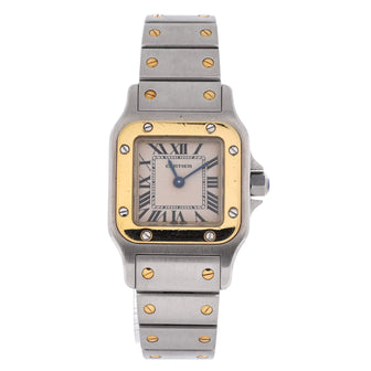 Cartier Santos de Cartier Galbee Quartz Watch Stainless Steel and Yellow Gold 24