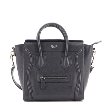 Celine Luggage Bag Grainy Leather Nano