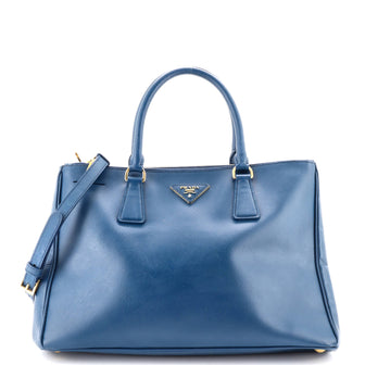 Prada Double Zip Lux Tote Saffiano Leather Large