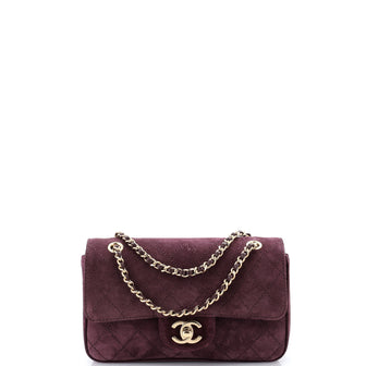 Chanel Souplissimo Maxi Flap Bag Quilted Suede Mini