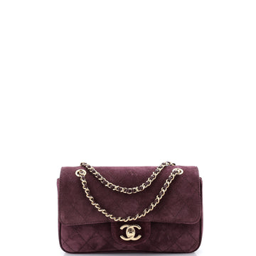 Chanel Souplissimo Maxi Flap Bag Quilted Suede Mini