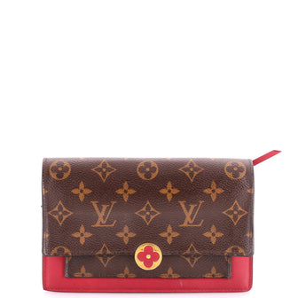 Louis Vuitton Flore Chain Wallet Monogram Canvas with Leather