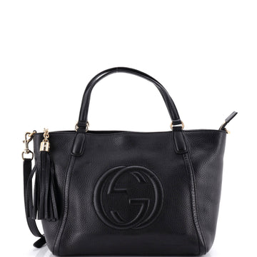 Gucci Soho Convertible Top Handle Bag Leather Small