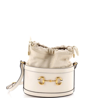 Gucci Horsebit 1955 Bucket Crossbody Bag Leather Small