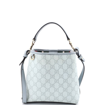 Gucci GG Emblem Bucket Bag GG Coated Canvas Small