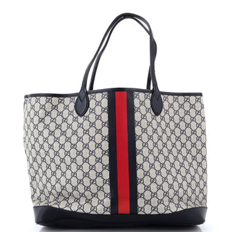 Gucci Ophidia Open Shopping Tote GG Coated Canvas Large