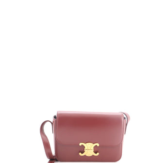 Celine Triomphe Shoulder Bag Smooth Calfskin Nano