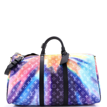 Louis Vuitton Keepall Bandouliere Bag Limited Edition Monogram Sunset Canvas 50