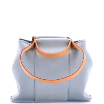Hermes Cabag Handbag Toile and Leather 32