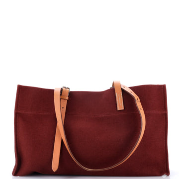 Hermes Etriviere Elan Shopping Tote Toile and Leather