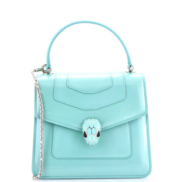 Bvlgari Serpenti Forever Top Handle Bag Patent Small