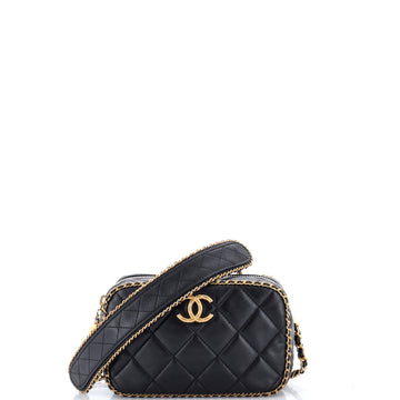 Chanel Chain Around CC Camera Case Quilted Lambskin Mini