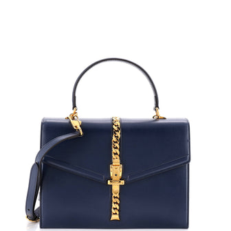 Gucci Sylvie 1969 Top Handle Bag Leather Small