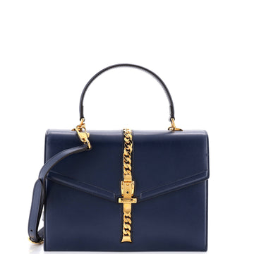 Gucci Sylvie 1969 Top Handle Bag Leather Small
