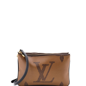 Louis Vuitton Double Zip Pochette Reverse Monogram Giant