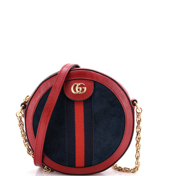 Gucci Ophidia Round Shoulder Bag Suede Mini