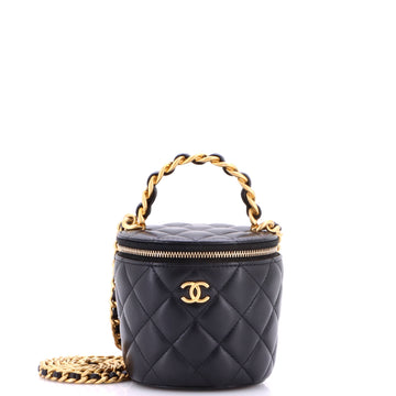 Chanel Afternoon Tea Vanity Bucket Bag Quilted Lambskin Mini