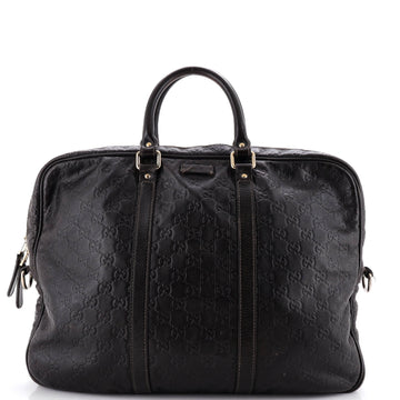 Gucci Convertible Briefcase Guccissima Leather Large