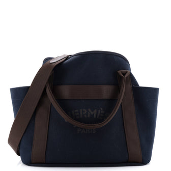 Hermes Sac De Pansage Groom Handbag Canvas