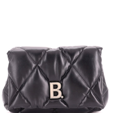 Balenciaga Touch Clutch Quilted Puffy Leather Medium