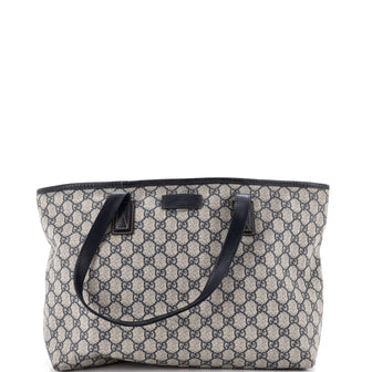 Gucci Plus Tote GG Coated Canvas with Leather Medium