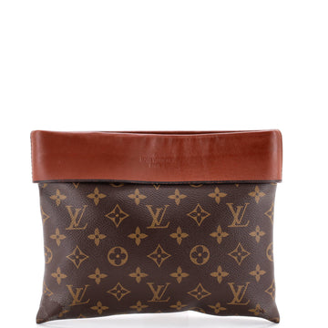 Louis Vuitton Tuileries Pochette Monogram Canvas with Leather