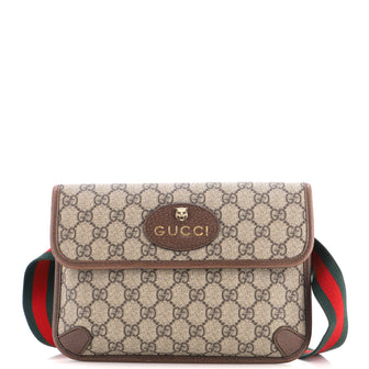 Gucci Neo Vintage Flap Belt Bag GG Coated Canvas