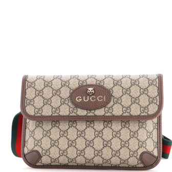 Gucci Neo Vintage Flap Belt Bag GG Coated Canvas
