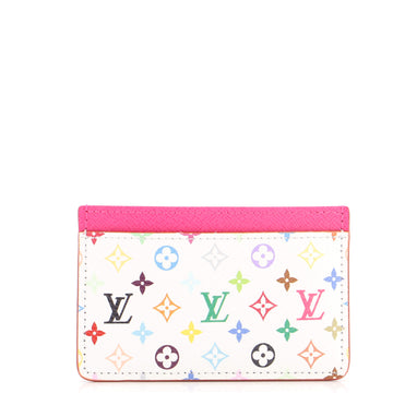 Louis Vuitton x Takashi Murakami Card Holder Monogram Multicolor with Leather