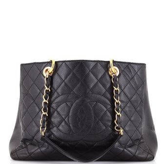 Chanel Grand Shopping Tote Quilted Caviar