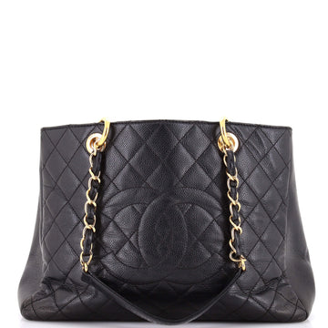 Chanel Grand Shopping Tote Quilted Caviar