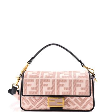 Fendi Baguette NM Bag Zucca Embroidered Canvas Medium