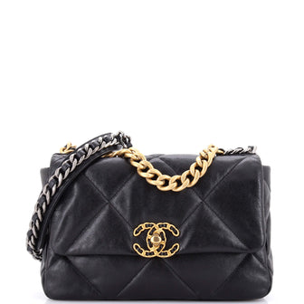 Chanel 19 Flap Bag Quilted Leather Medium