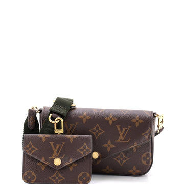 Louis Vuitton Felicie Strap & Go Handbag Monogram Canvas