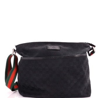 Gucci Front Pocket Web Messenger GG Canvas Medium