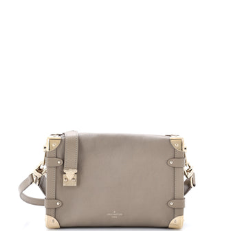 Louis Vuitton Side Trunk Handbag Taurillon Leather MM