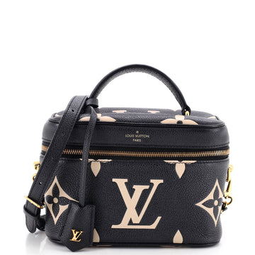 Louis Vuitton Vanity Handbag Bicolor Monogram Empreinte Giant PM