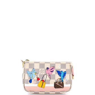 Louis Vuitton Pochette Accessoires Limited Edition Vivienne Xmas Damier Mini