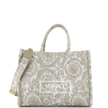 Versace Athena Convertible Tote Barocco Jacquard Medium