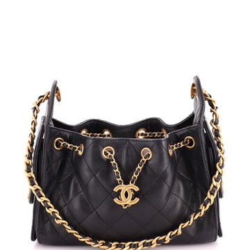 Chanel 25 Hobo Bag Quilted Caviar Mini