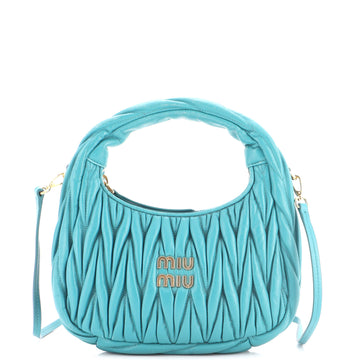 Miu Miu Wander Hobo Matelasse Leather Mini