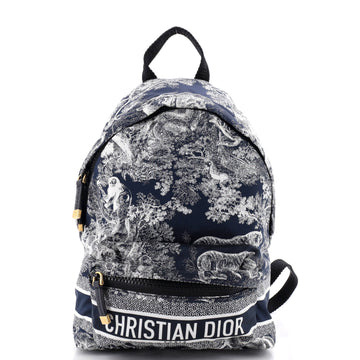 Christian Dior Toile De Jouy Travel Backpack Technical Fabric Small