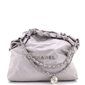 Chanel 22 Chain Hobo Quilted Calfskin Medium